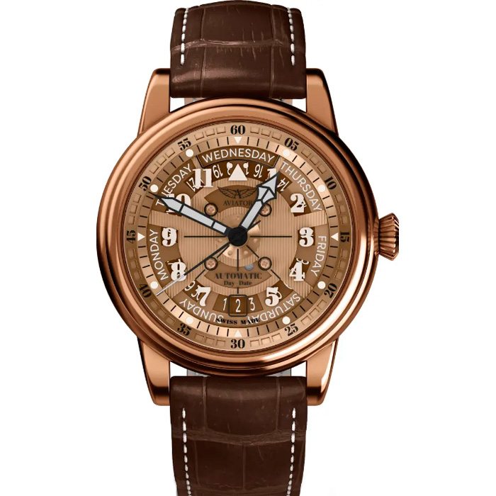 Часы Aviator Douglas Day-Date V.3.36.8.290.4
