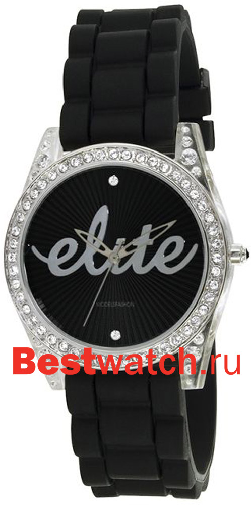 Часы Elite Leather Crystal E52519-213