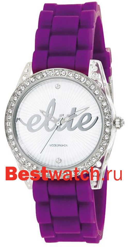 Часы Elite Leather Crystal E52519-215