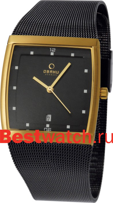 Часы Obaku Rectangular V102GGBMB