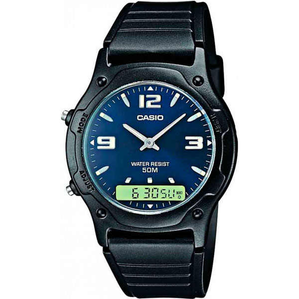 Часы Casio Ana-Digi AW-49HE-2AVEG