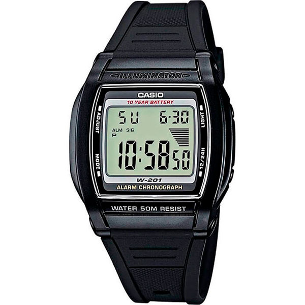Часы Casio Digital W-201-1AVEG