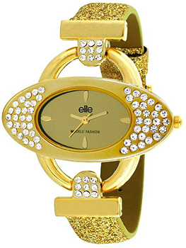Часы Elite Leather Crystal E51652S-102