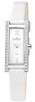 Skagen Leather Rectangular 266SSLWW1
