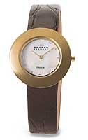 Skagen Leather Titanium 569STGLD4