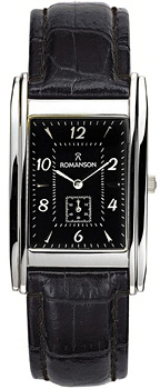 Часы Romanson Leather TL0224SXW(BK)