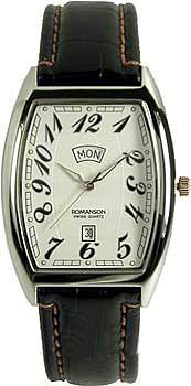 Часы Romanson Leather TL0225SXJ(WH)